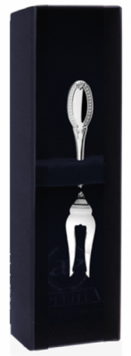 180ВЛ17001 Серебряная вилка для лимона «Император» в подарочном футляре